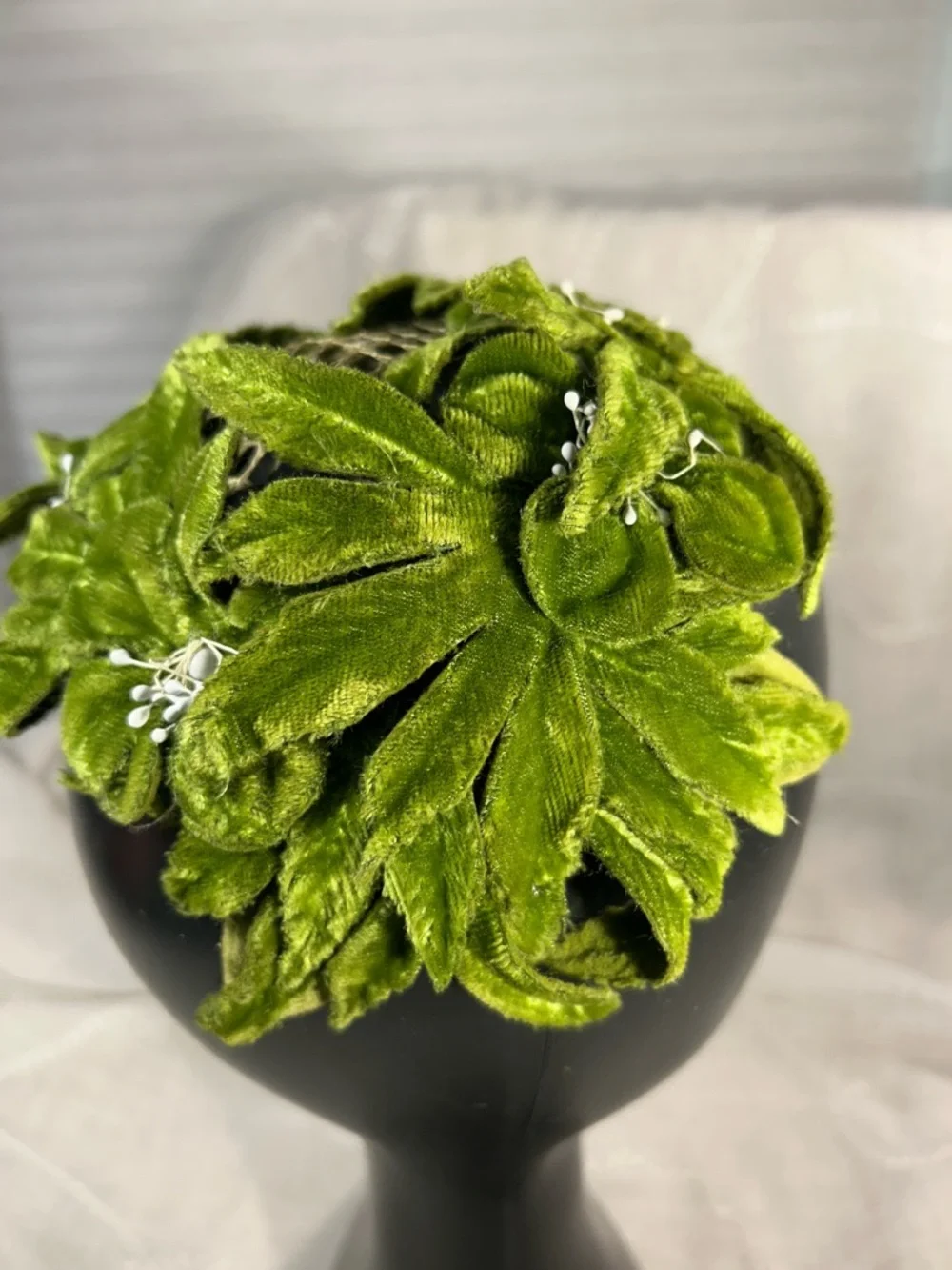 Vintage floral flower headpiece halo piece - Picture 3 of 9